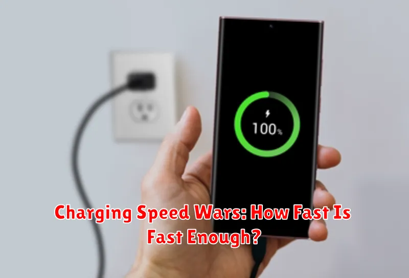 Charging Speed Wars: How Fast Is Fast Enough?