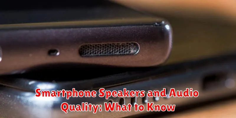 Smartphone Speakers and Audio Quality: What to Know